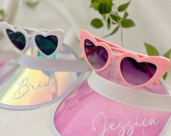 Heart Sunglasses for Bachelorette Parties, Custom Bachelorette Party Favors, Bridesmaid Sunglasses for Pool Parties, Beach Trips