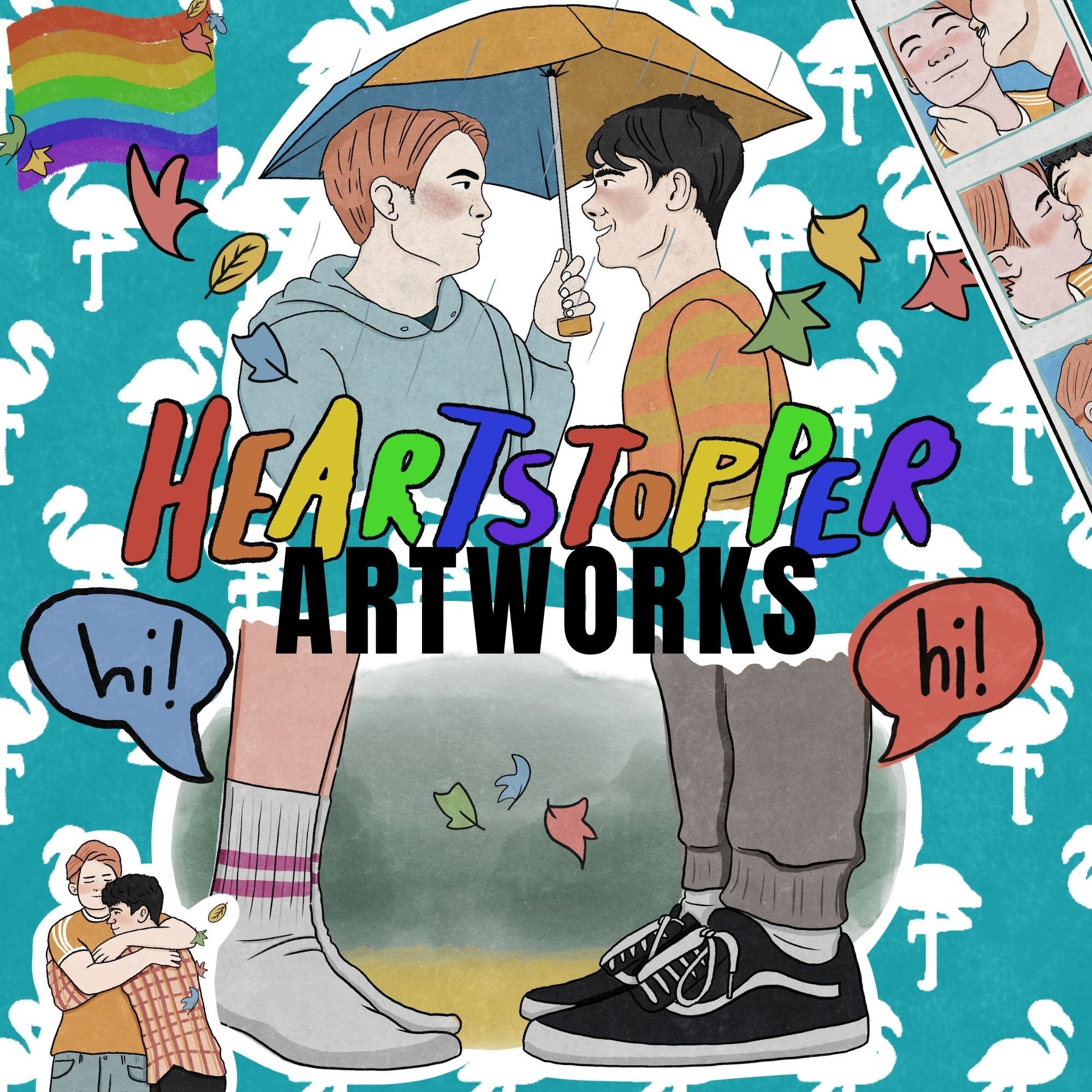 Heartstopper Artworks Instant Download These Cute .png Clip Etsy India