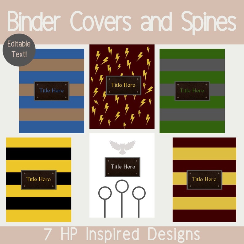 Editable Binder Covers & Spines Printable Teacher Binders Etsy