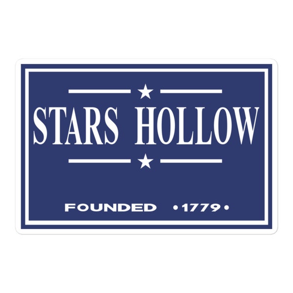 Stars Hollow Town Sign Sticker