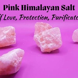 Salt Crystal Natural Pink Himalayan Salt Healing Stones Manifest Desires Edible Crystal Health Benefits Self Love Protection Purification