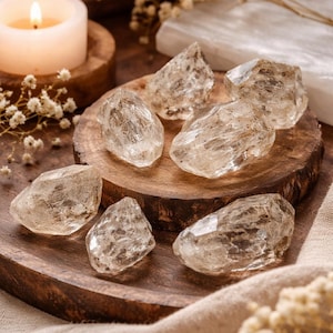 Cuarzo Ventana Esquelética Celestial – Cristal Colector Natural / Formación Fantasma Interna