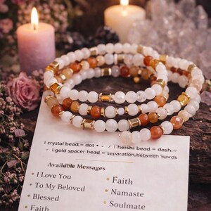 Morse Code Crystal Bracelets – Hidden Message Jewelry