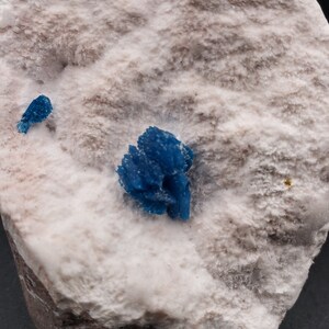 2.19&quot; Tall Rare Cavansite Free Standing Mineral Specimen Throat Chakra Spiritual Growth Home Accents Communication Crystal Cluster