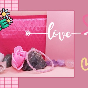 Mystery Crystal Bubble Mailer Gift Set Gemstone Starter Kit High Quality Crystals Intention Love Protection Power Wisdom Balance Loyalty