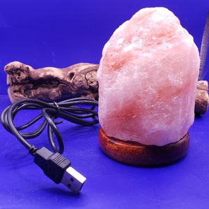 Bring serenity anywhere with this USB Himalayan Pink Salt Lamp, hand-carved from genuine Himalayan salt crystals. Compact and portable, it’s perfect for your desk, nightstand, or meditation space—just plug it into any USB port and enjoy its soothing glow.