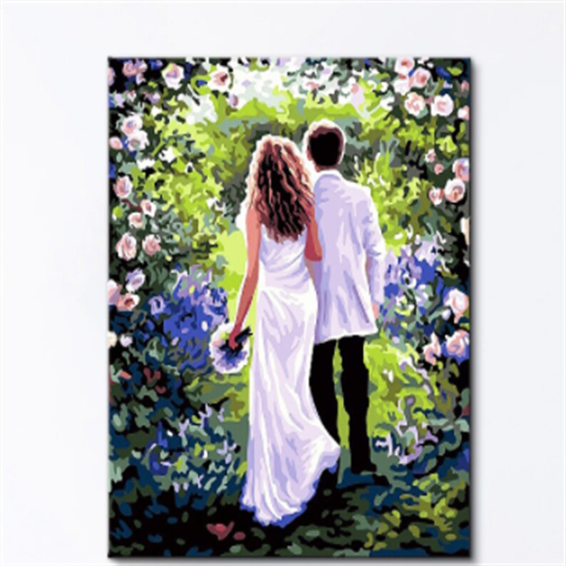 Digital Oil Painting Diy Oil Painting Living Room Scenery Etsy