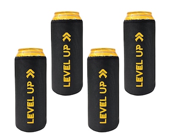 Beer Can Cooler Sleeve: 500ml Insulated Can Cover - Set of 4