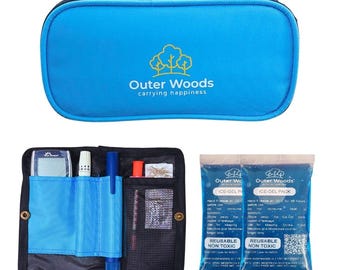 Outer Woods Insulin Cooler Bag: Diabetic Travel Medicine Pouch