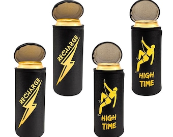 500ml Beer Can Sleeves: 3-Hour Cooling, Discreet Design, Set of 4