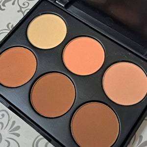 Buck Naked Tone Corrector: Face Powder Highlighter & Concealer Palette by Blacklist Cosmetics