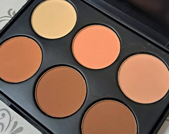 Buck Naked Tone Corrector: Face Powder Highlighter & Concealer Palette by Blacklist Cosmetics