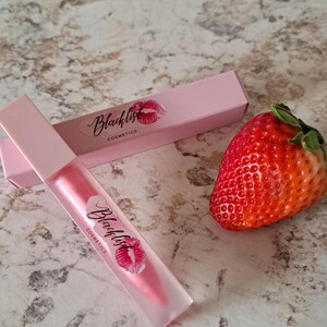 Lip Gloss - Berrylicious #17 Clear Lip Color. Last for Hours - Organic + Cruelty-Free