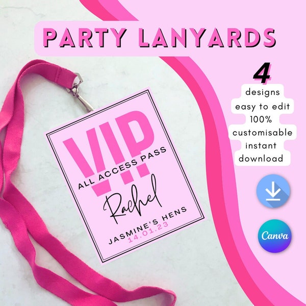 Party Lanyards | Event Lanyard Games | Bachelorette Party Lanyards | Hens Party Games | Birthday Party Games | Bride To Be Games