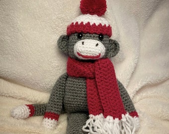 Chaussette Singe - Amigurumi (crochet) Patron PDF