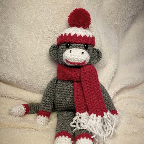 Sockenaffe - Amigurumi (gehäkelt) PDF Anleitung