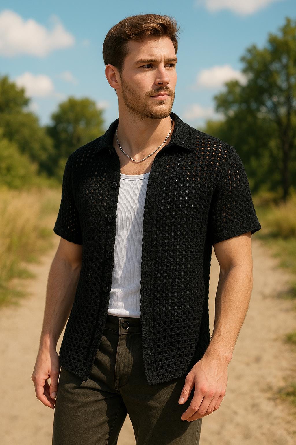 Molde Sisa Camisa Hombre Evas Camisas Floreadas Para Hombre Manga