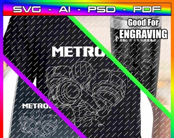 Metroid - Samus Aran - (For Engraving, Clothes and Vinyl Decals) svg, ai, psd & pdf