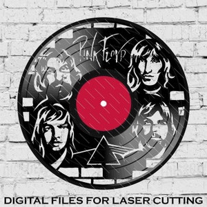 Pink Floyd Laser Cut Vinyl LP Record Template FILES INCLUDED: Psd, Ai