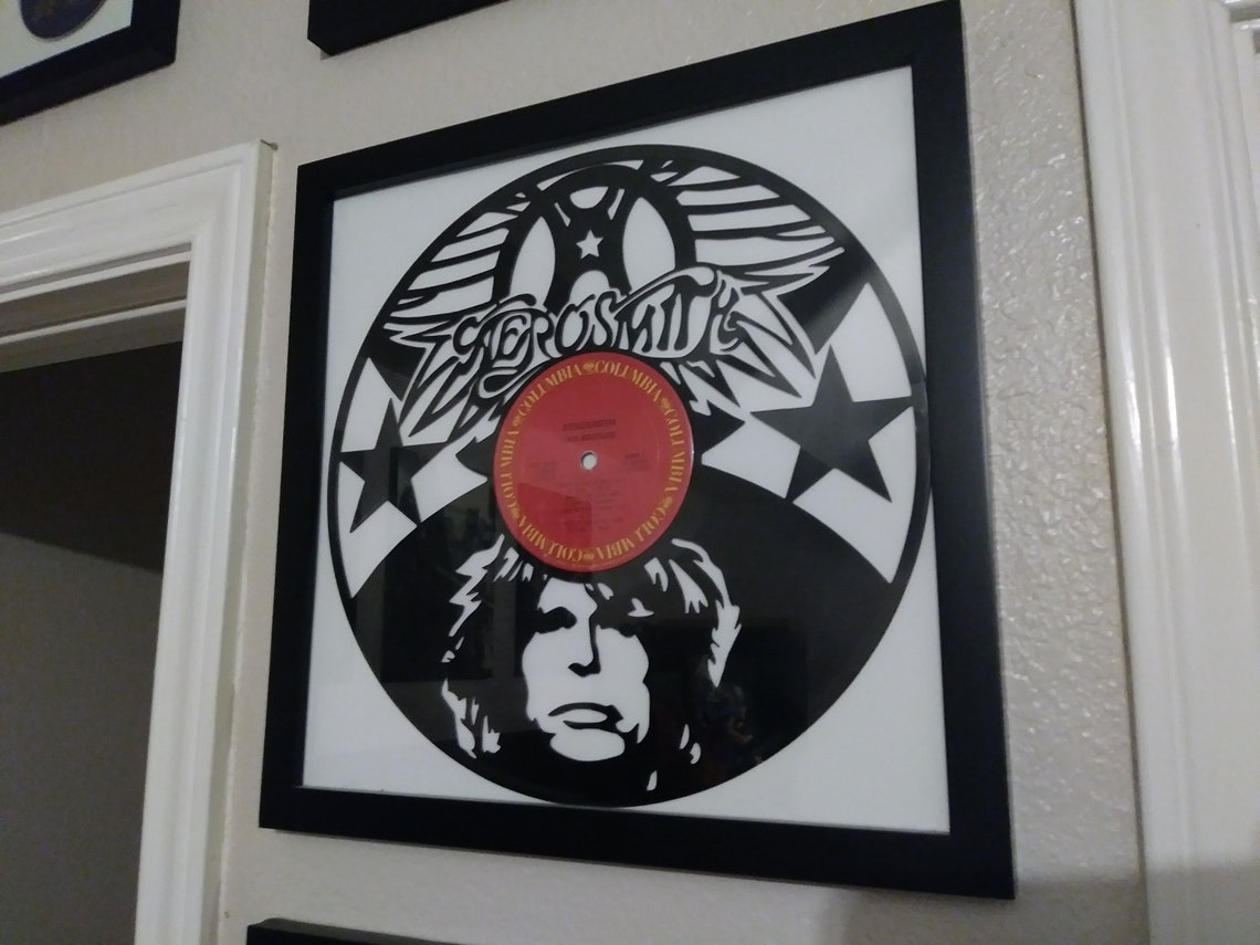 Acdc- Laser Cut Vinyl LP Record Template (FILES INCLUDED: Psd, Ai, Jpg ...