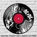 Acdc- Laser Cut Vinyl LP Record Template (FILES INCLUDED: Psd, Ai, Jpg ...