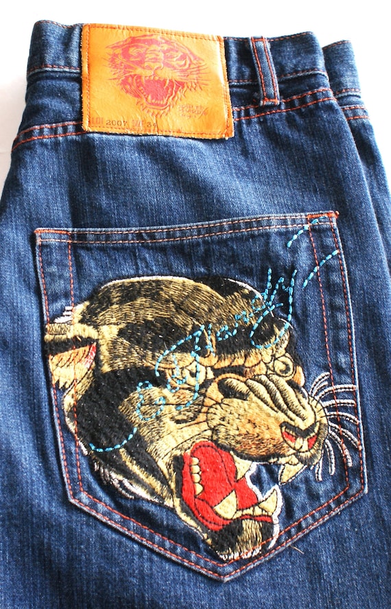 Ed Hardy Vintage, 2007, Designer jeans for Men, W3