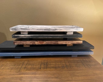 Wooden Pedestal Riser Shelf- Decorative Stand  Solid Pine