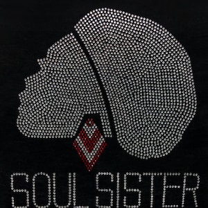 Hotfix Strass Bügeleisen Aufbügeln &quot;Soul Sister-Red&quot;