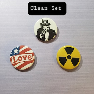 Ellie Williams / The Last of Us Inspired 1.25 inch Cosplay pins / Ellie&#39;s Backpack Cosplay Pins