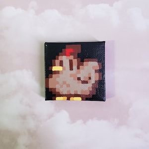 Stardew Valley Inspired Chicken Mini Painting