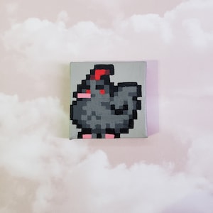 Stardew Valley Inspired Void Chicken Mini Painting