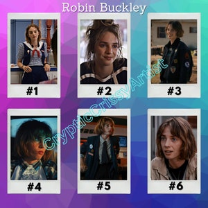 Robin Buckley / Maya Hawke inspirierte Mini-Fotodrucke