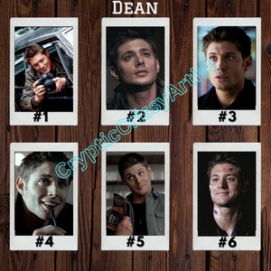 Dean Winchester / Jensen Ackles / Sam Winchester / Jared Padalecki / Castiel / Misha Collins - Inspired Mini Photo Prints