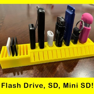USB Flash Drive, SD, Micro SD, Desk Organizer!