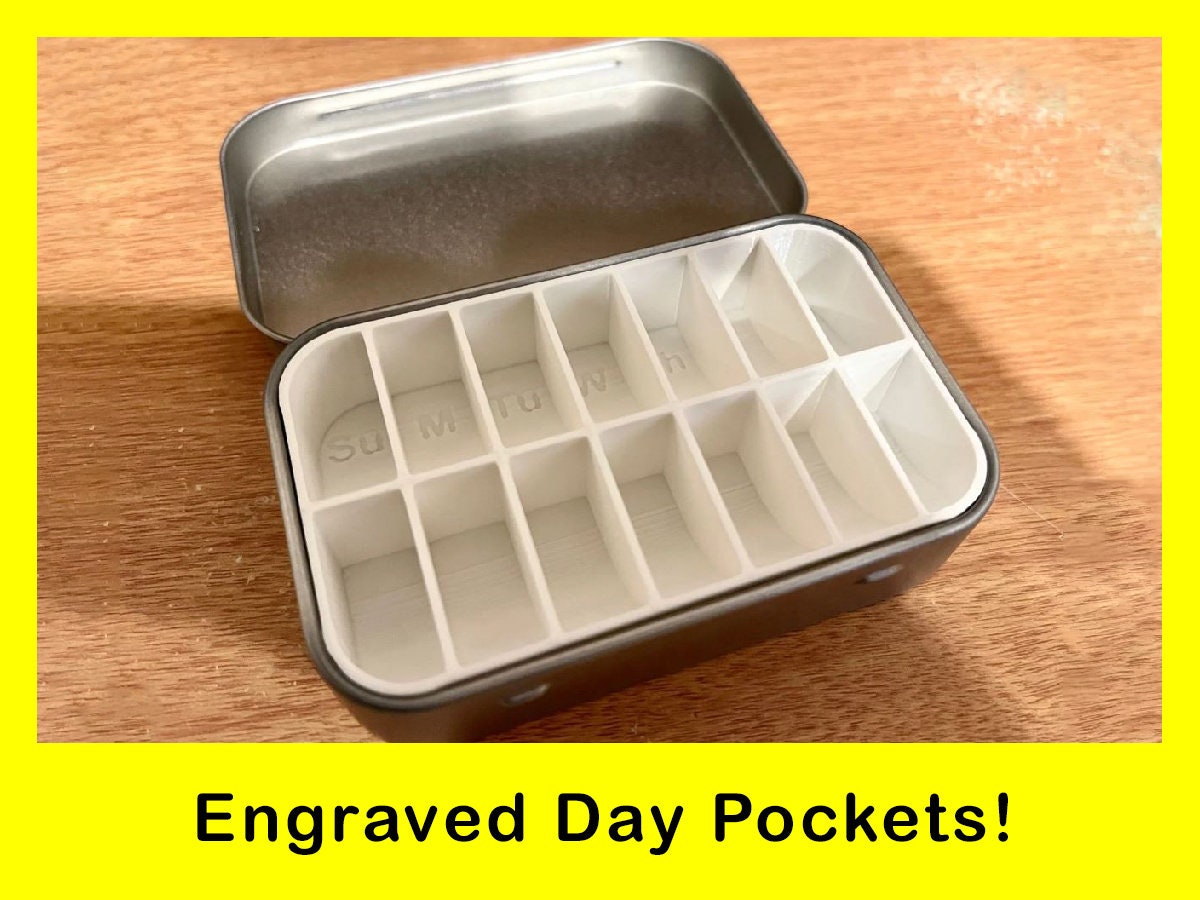 Altoid Tin Weekly Pill Container AM/PM!