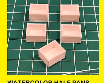 Watercolor Palette, Half Pans!