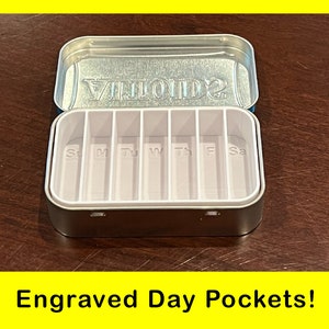 Altoid Tin Weekly Pill Container
