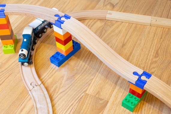 Duplo wooden train track adapter hotsell
