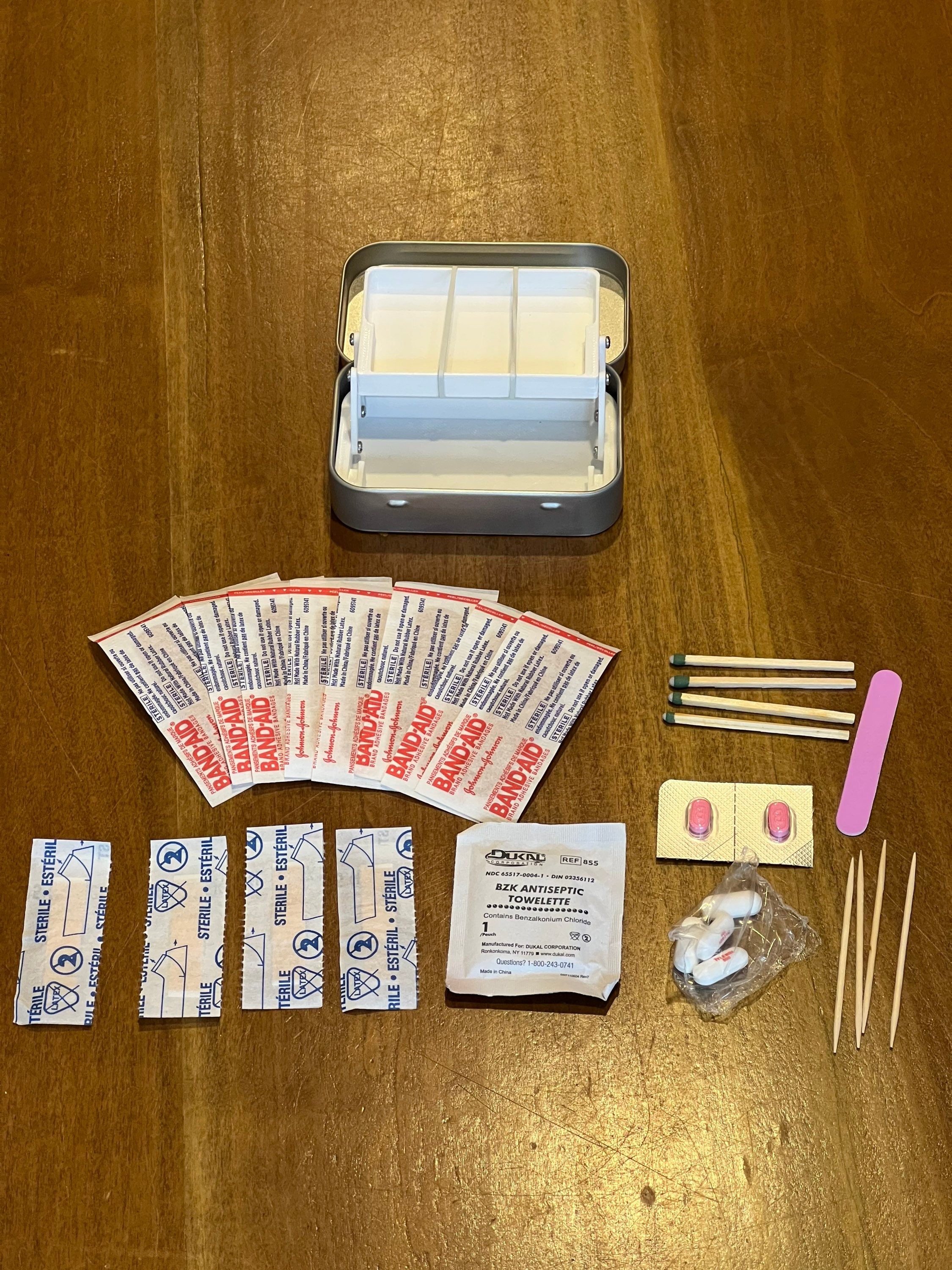 Recycled Altoids Tin First Aid Kit