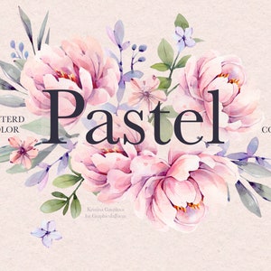 Aquarell handgemalte Clipart , Pfingstrosen Blumen Clipart , Pfingstrosen , rosa Blumen , aquarell vorgefertigte Rahmen Clipart , Hochzeitseinladung