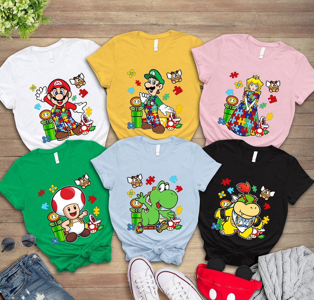 Mario Autism Kids Shirt Autism Awareness Super Mario Shirt - Etsy