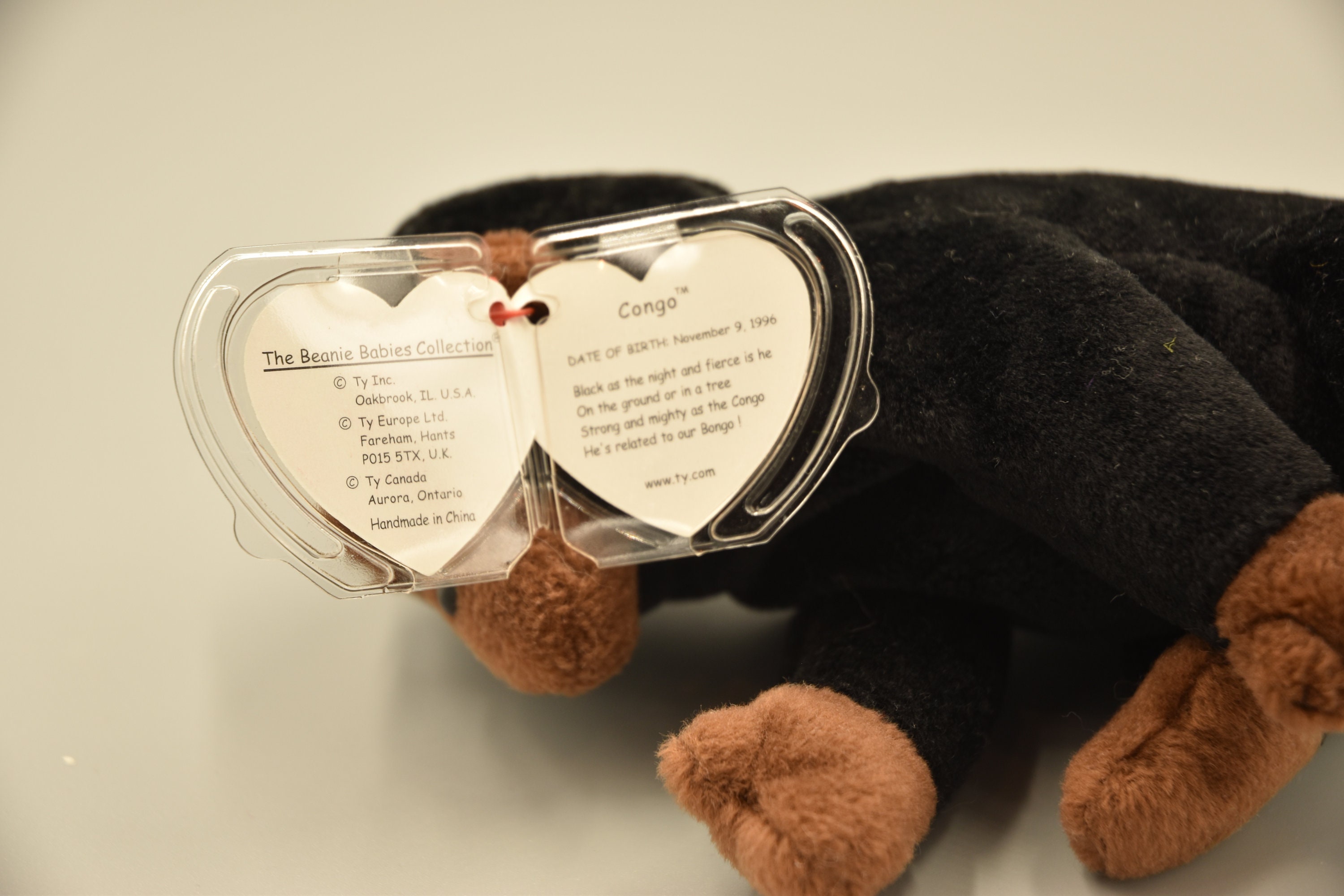 Congo the Gorilla Beanie Baby, Authenticated and Vintage - Etsy