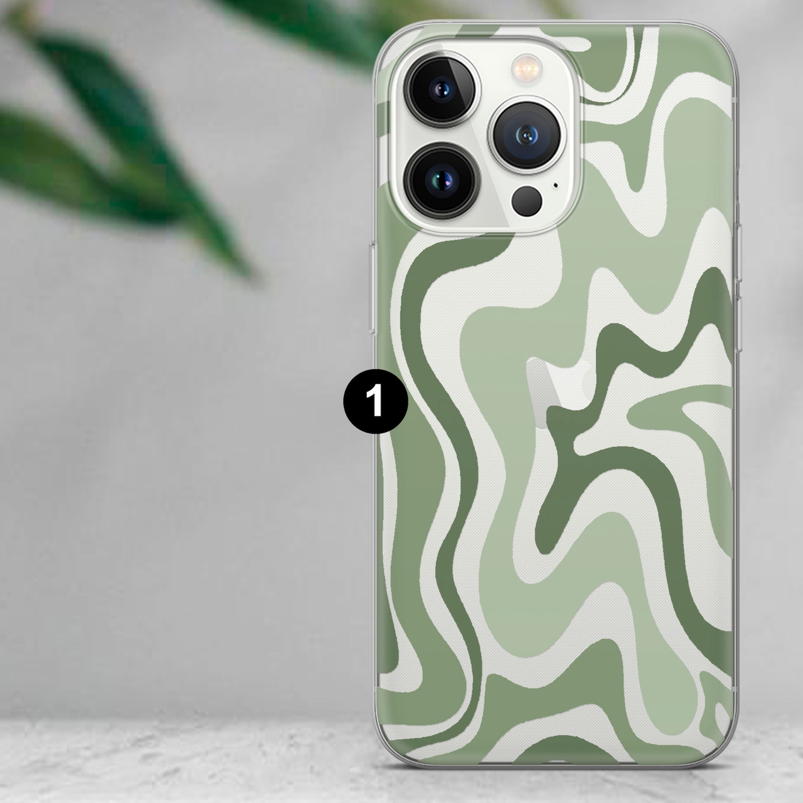 Sage Green Phone Case Transparent Cover for Iphone 13 12 Pro Etsy