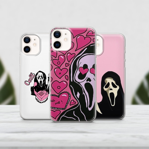 Scream Phone Case Horror movie Cover for iPhone 15 14 13 12 Pro 11 XR SE, Samsung S23 S22 A73 A53 A13 A14 S21 Fe S20, Pixel 8 7 6A
