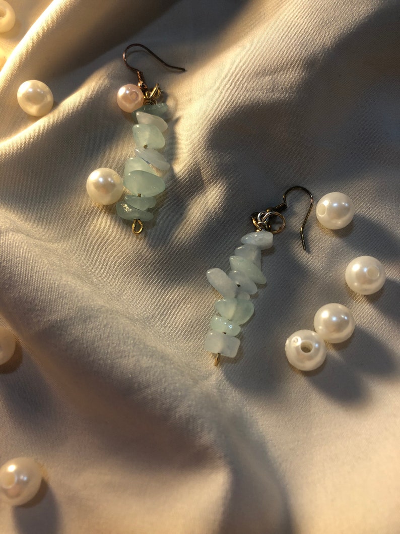 Gestapelte Stein Ohrringe - Etsy