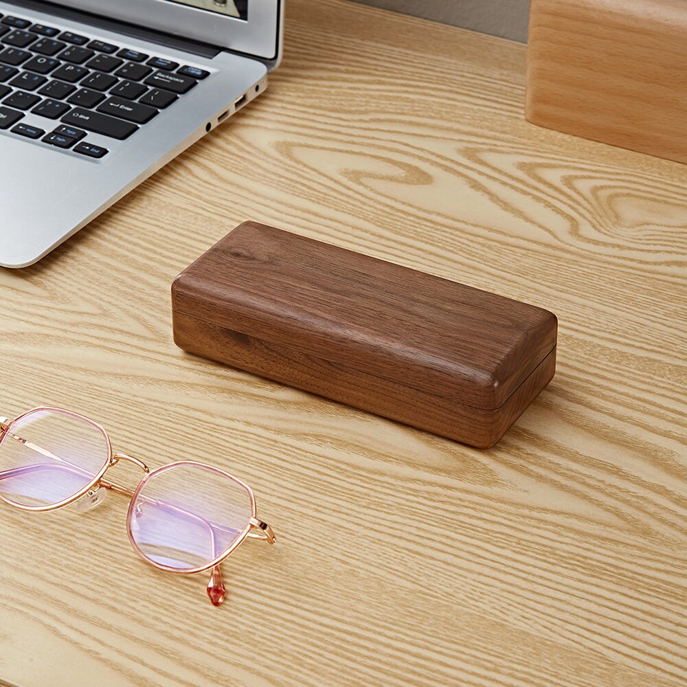Hansimon Solid Wood Glasses Case Classic Eyeglasses Box Retro Etsy UK
