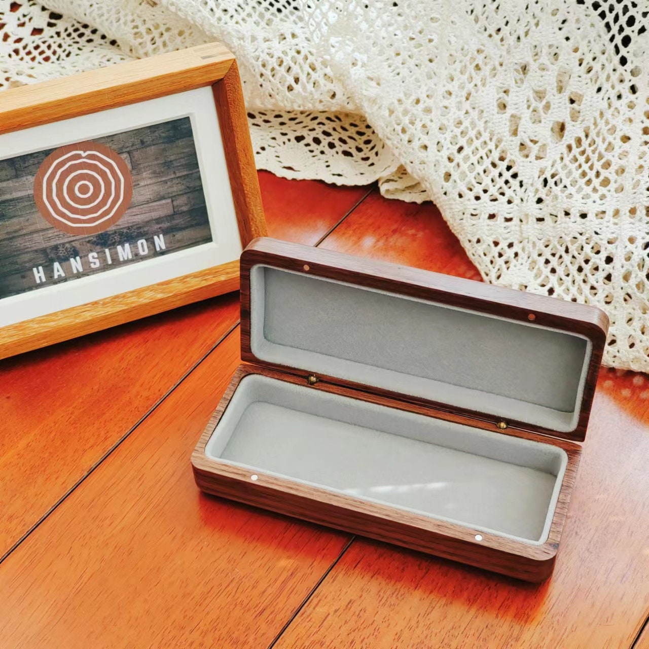 Hansimon Solid Wood Glasses Case Classic Eyeglasses Box Retro Etsy UK