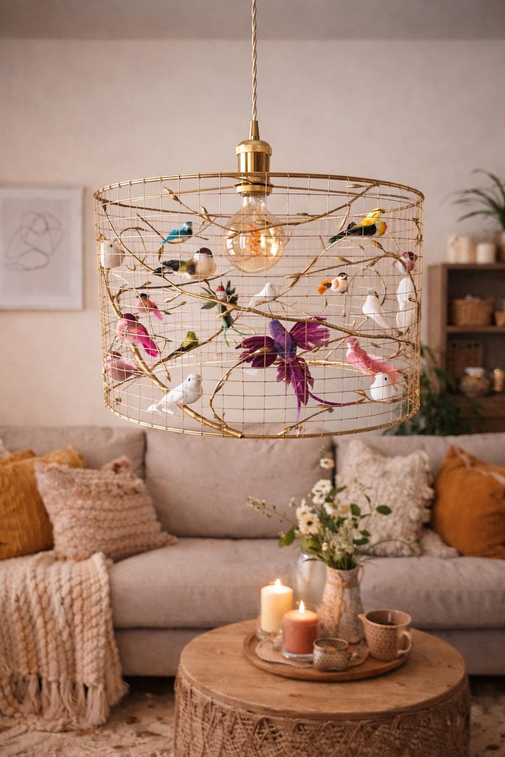 Birdcage lampshade - Etsy 日本