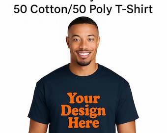 Gildan® DryBlend® 50 Cotton/50 Poly T-Shirt DTF Printing. Custom T shirt Printing