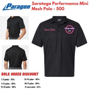 Paragon Sebring Performance HEREN poloshirts met op maat geborduurd logo, tekst en artworkontwerp